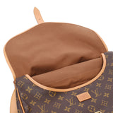 LOUIS VUITTON ルイヴィトン モノグラム ソミュール35 ブラウン M42254 ユニセックス モノグラムキャンバス ショルダーバッグ Bランク 中古 銀蔵