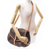LOUIS VUITTON ルイヴィトン モノグラム ソミュール35 ブラウン M42254 ユニセックス モノグラムキャンバス ショルダーバッグ Bランク 中古 銀蔵
