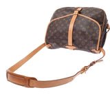LOUIS VUITTON ルイヴィトン モノグラム ソミュール35 ブラウン M42254 ユニセックス モノグラムキャンバス ショルダーバッグ Bランク 中古 銀蔵