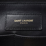 Saint Laurent Sun Laurent Cabas Classic Black Gold Bracket Women's Curf Handbags AB Rank Used Sinkjo