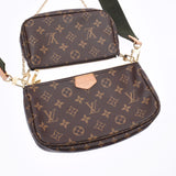 LOUIS VUITTON ルイヴィトン モノグラム ミュルティ ポシェット アクセソワール カーキ M44813 ユニセックス モノグラムキャンバス ショルダーバッグ ABランク 中古 銀蔵