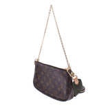 LOUIS VUITTON ルイヴィトン モノグラム ミュルティ ポシェット アクセソワール カーキ M44813 ユニセックス モノグラムキャンバス ショルダーバッグ ABランク 中古 銀蔵