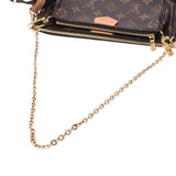 LOUIS VUITTON ルイヴィトン モノグラム ミュルティ ポシェット アクセソワール カーキ M44813 ユニセックス モノグラムキャンバス ショルダーバッグ ABランク 中古 銀蔵