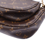 LOUIS VUITTON ルイヴィトン モノグラム ミュルティ ポシェット アクセソワール カーキ M44813 ユニセックス モノグラムキャンバス ショルダーバッグ ABランク 中古 銀蔵