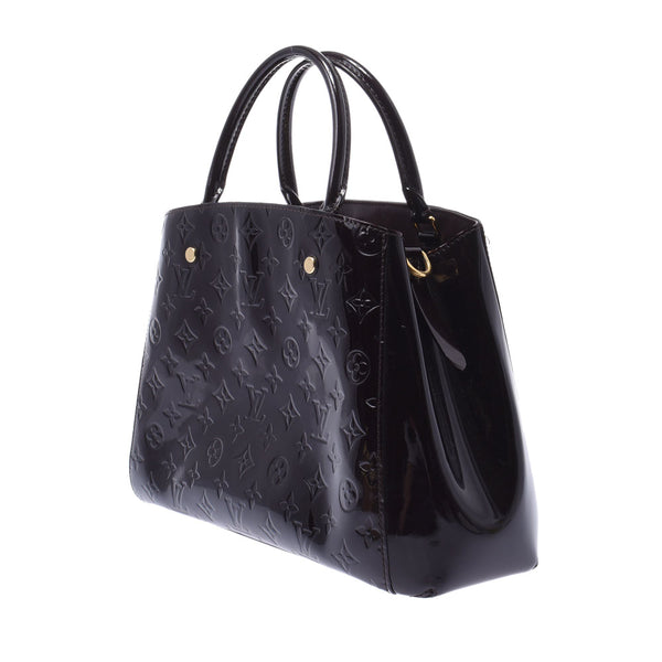 Louis Vuitton Louis Vuitton Verni Monte Ne MM 2way Bag Amarant M50400 Women's Monogram Verni Handbag B Rank Used Silgrin