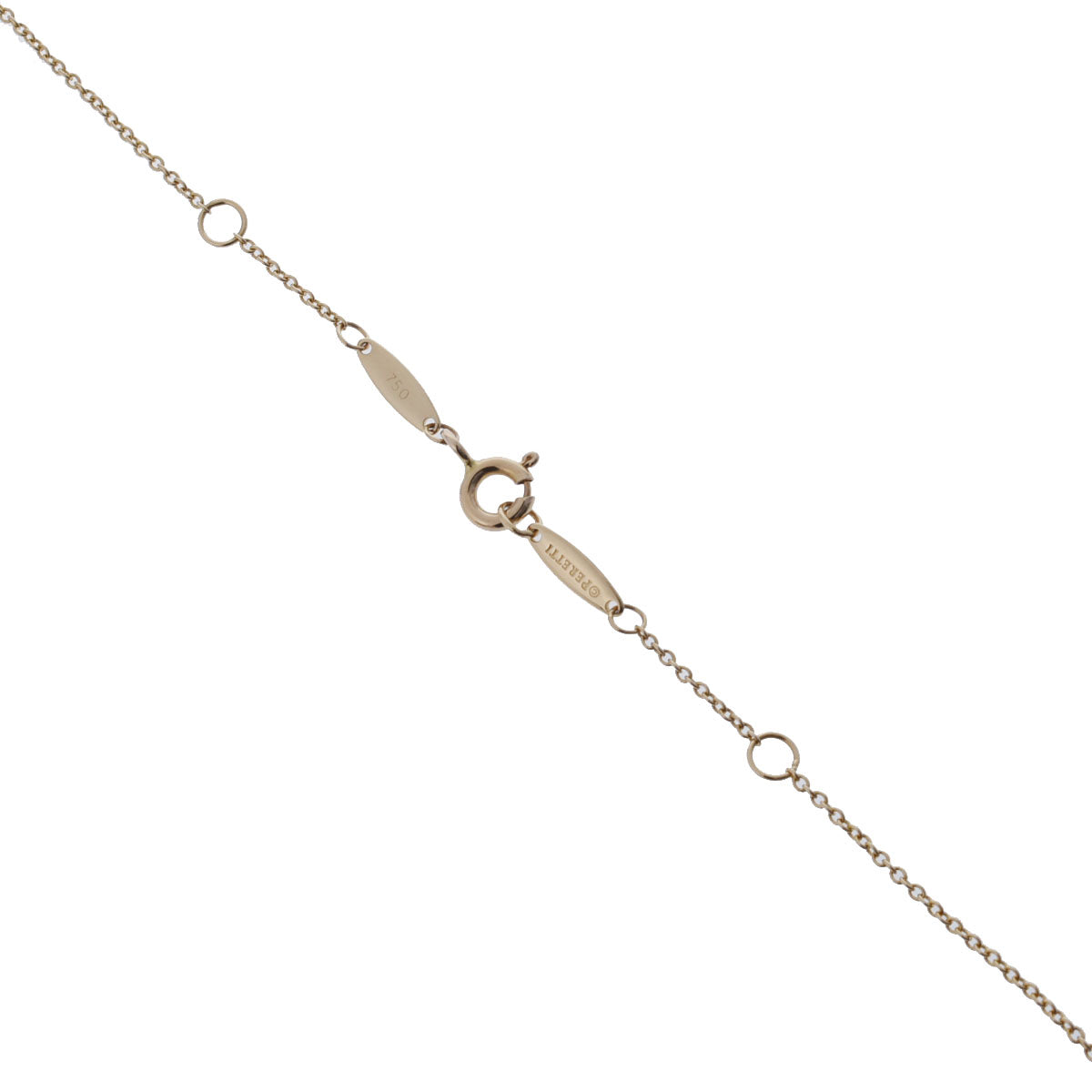 正規品　美品ティファニー ネックレス バイザヤード 1PD K18ゴールド ティファニーバイザヤード ネックレス 1PD レディース K18イエロー