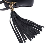 Gucci Gucci Soho小迪斯科袋GG Logo Black Gold Bracket 308364女士皮革单肩包A级使用Silgrin