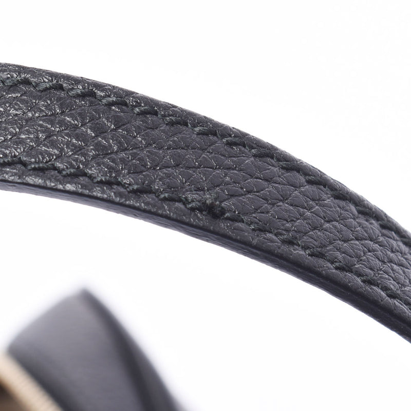 Gucci Gucci Soho小迪斯科袋GG Logo Black Gold Bracket 308364女士皮革单肩包A级使用Silgrin