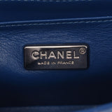 CHANEL シャネル ミニ チェーンショルダー 青 シルバー金具 レディース パイソン ショルダーバッグ Bランク 中古 銀蔵