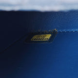 CHANEL シャネル ミニ チェーンショルダー 青 シルバー金具 レディース パイソン ショルダーバッグ Bランク 中古 銀蔵