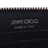 JIMMY CHOO ジミーチュウ フィリパ スタースタッズ ラウンドファスナー 黒 ユニセックス レザー 長財布 ABランク 中古 銀蔵