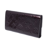 Louis Vuitton Louis Vuitton Verni Porttraiszole International Amarant M91998 Women's Monogram Verni Long Wallet B Rank Used Silgrin