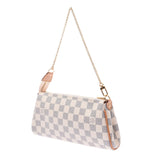 Louis Vuitton Louis Vuitton Damier Azul Eva 2way White N55214 Women's Damier Azul Canvas Shoulder Bag A-Rank Used Silgrin