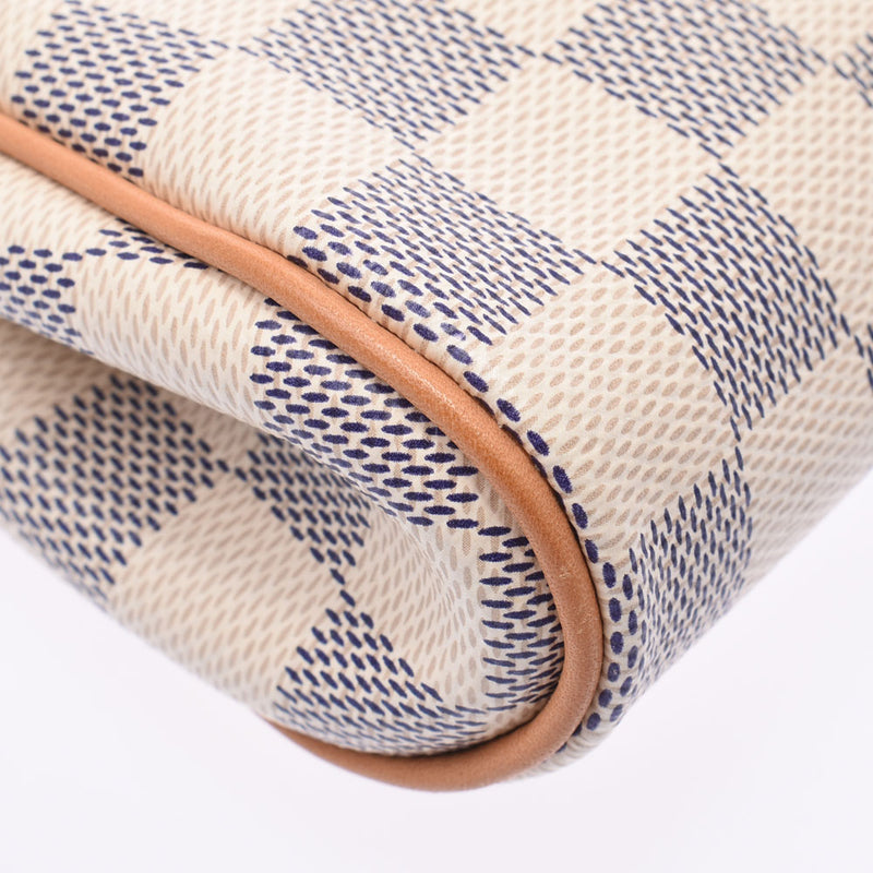 Louis Vuitton Louis Vuitton Damier Azul Eva 2way White N55214 Women's Damier Azul Canvas Shoulder Bag A-Rank Used Silgrin