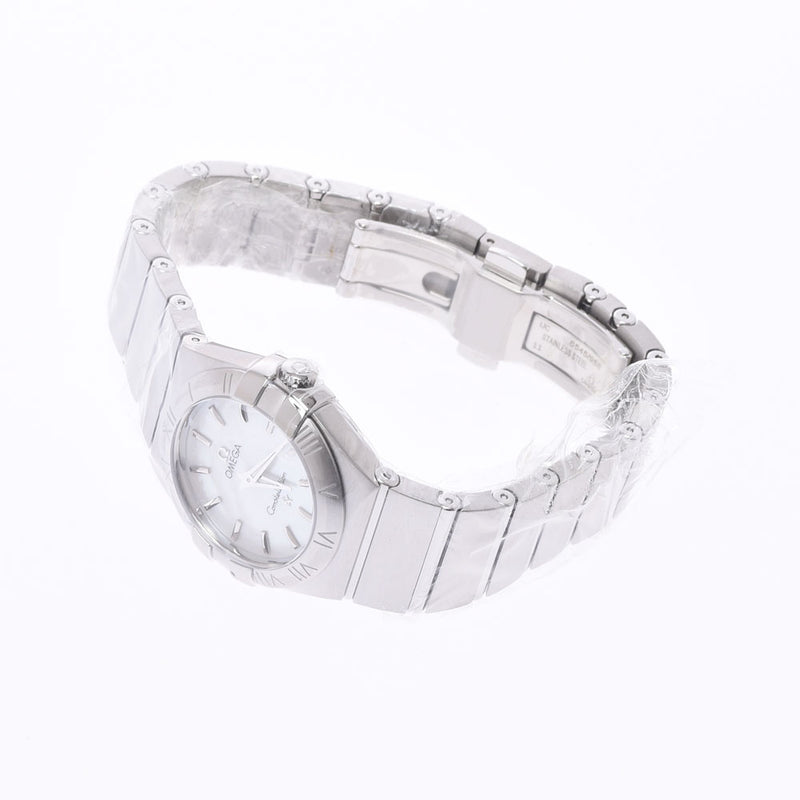 Omega Omega Constellation 123.10.27.60.05.001 Women's SS Watch Quartz White Shell Shape Unused Silgrin