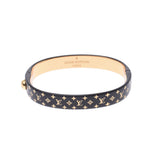 Louis Vuitton Louis Vuitton Rigit Nanogram Black / Gold Size S M67199 Women's GP Bracelet A-Rank Used Sinkjo