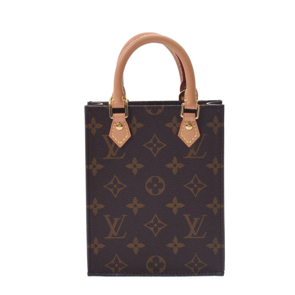 LOUIS VUITTON ルイヴィトン モノグラム プティット サックプラ 2WAYバッグ ブラウン M69442 レディース モノグラムキャンバス ハンドバッグ Aランク 中古 銀蔵