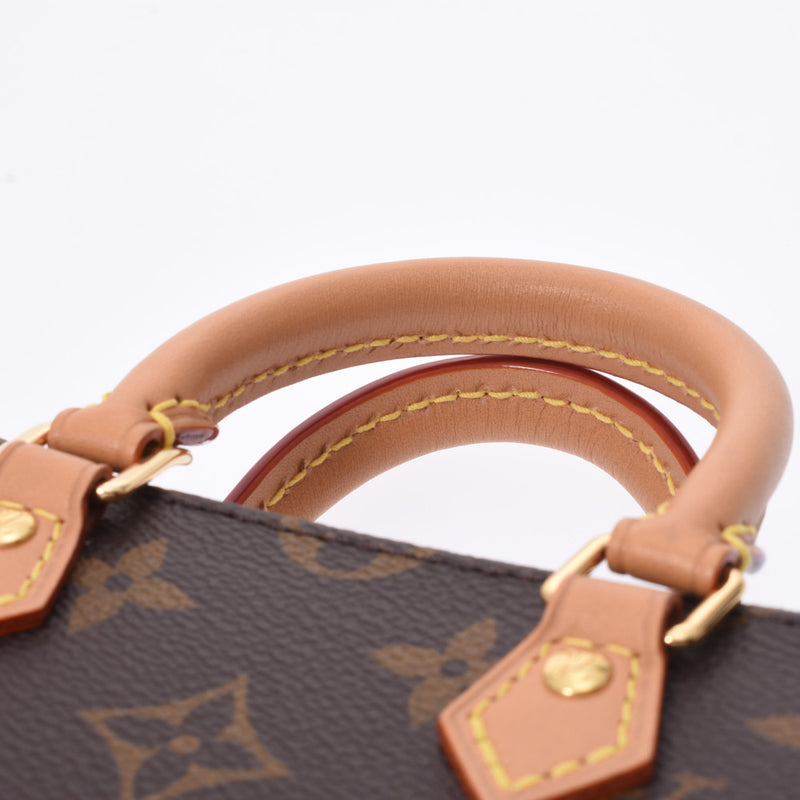 LOUIS VUITTON ルイヴィトン モノグラム プティット サックプラ 2WAYバッグ ブラウン M69442 レディース モノグラムキャンバス ハンドバッグ Aランク 中古 銀蔵