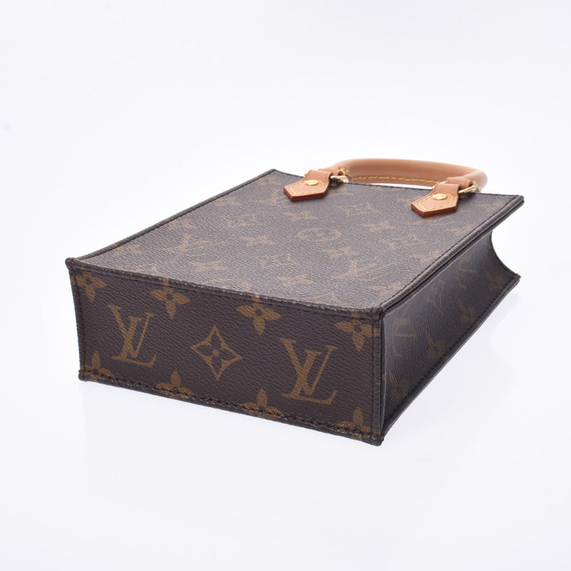 LOUIS VUITTON ルイヴィトン モノグラム プティット サックプラ 2WAYバッグ ブラウン M69442 レディース モノグラムキャンバス ハンドバッグ Aランク 中古 銀蔵