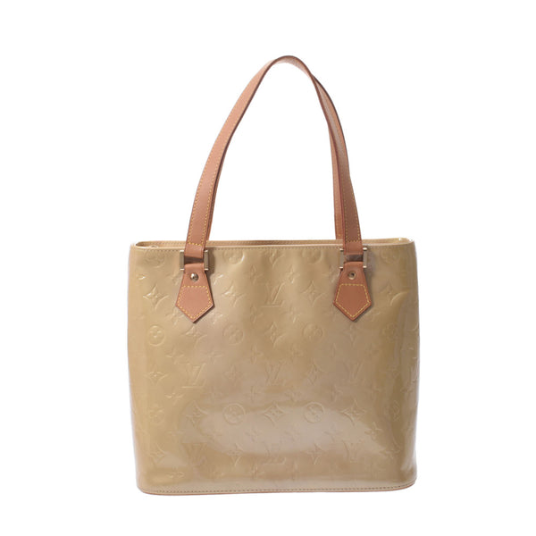 LOUIS VUITTON Louis Vuitton Verni Houston Tote Bag Beige M91004 Ladies Monogram Verni Handbag B Rank Used Ginzo