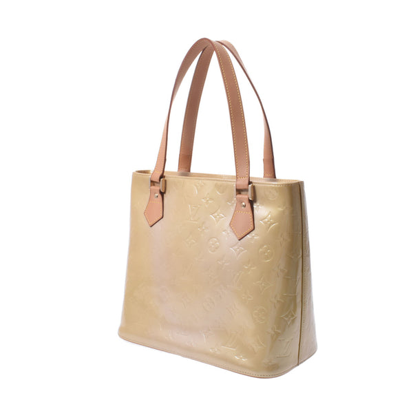 LOUIS VUITTON Louis Vuitton Verni Houston Tote Bag Beige M91004 Ladies Monogram Verni Handbag B Rank Used Ginzo