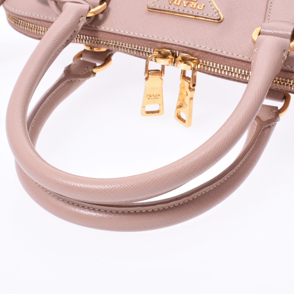 プラダ ピンクベージュ系 ゴールド金具 レディース ハンドバッグ PRADA 