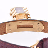 爱马仕爱马仕（Hermes Hermes）凯利（Kelly）凯利（Kelly）女士gp/皮革手表Quartz Bordeaux Dial AB级使用Ginzo