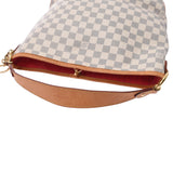 路易威登路易威登Damier Azul Doriteful PM White N41606女士Damier Azul Canvas一个单肩包B等级使用Silgrin