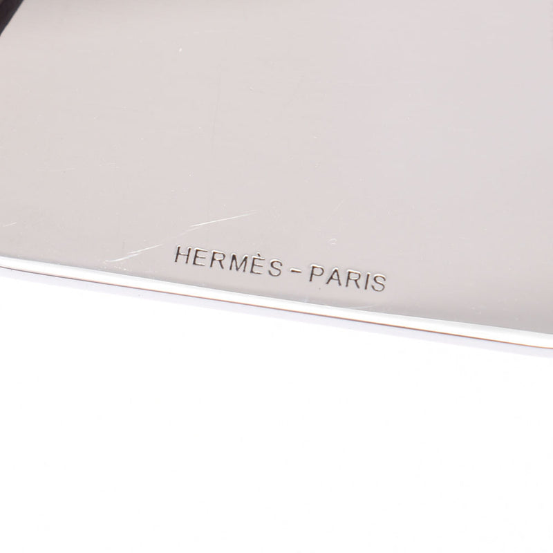 Hermes Hermes独立镜袋魅力紫色银配件□o钢（2011年左右）英式皮革钥匙架ab排名使用水池
