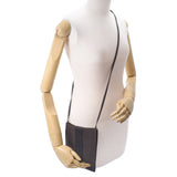 Hermes Hermes Ele Line Pochette Gray Unisex Canvas Shoulder Bags AB Rank Used Silgrin