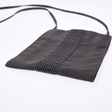 Hermes Hermes Ele Line Pochette Gray Unisex Canvas Shoulder Bags AB Rank Used Silgrin