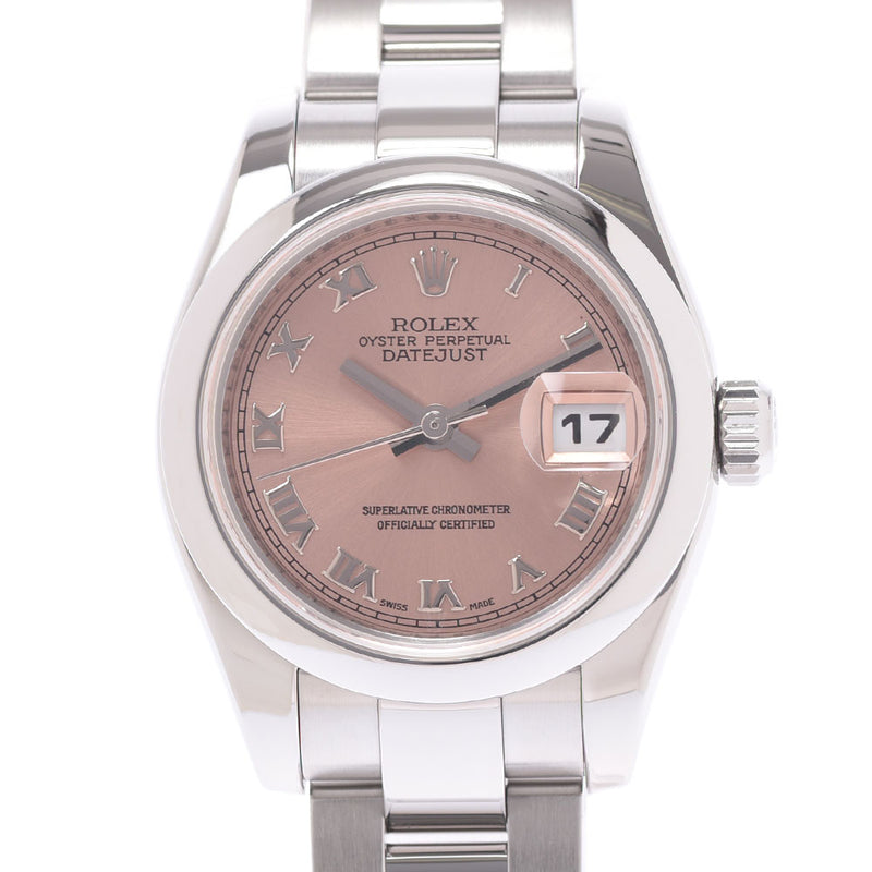 ROLEX Rolex Datejust 179160 Ladies SS Watch Automatic Pink Loma Dial A Rank used Ginzo