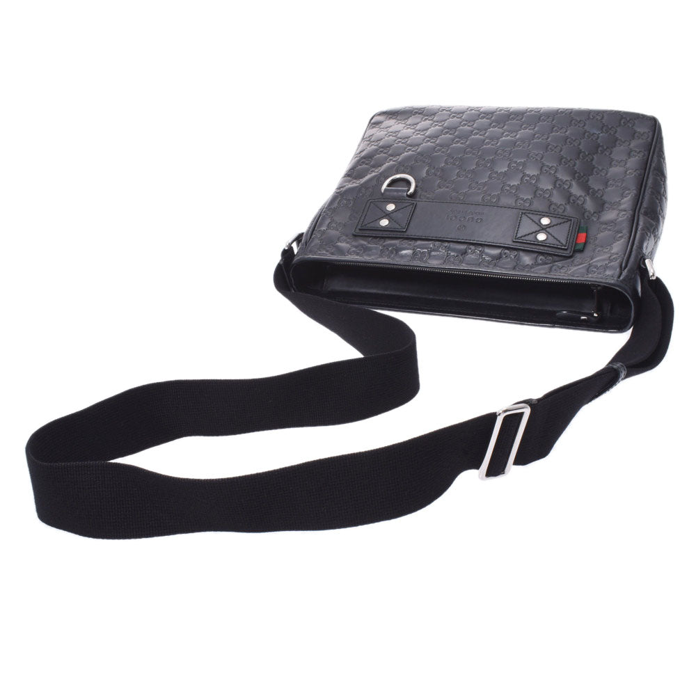 GUCCI グッチ グッチシマ ラバー ショルダーバッグ 322080 黒 GUCCI】グッチ グッチシマ 322080 ショルダーバッグ メンズ