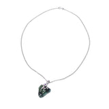 Other Tourmaline Diamond 0.04ct Garnet Ladies K18WG Necklace A Rank used Ginzo