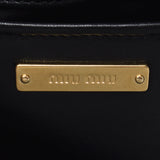 MIUMIU Miu Miu Materasse 2WAY Clutch Bag Black Gold Bracket 5BH356 Ladies Lambskin Shoulder Bag A Rank used Ginzo