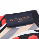 LOUIS VUITTON ルイヴィトン バンドーBB ポップモノグラム 赤/黒/白/グレー系/ベージュ系 M70852 レディース シルク100% スカーフ Aランク 中古 銀蔵