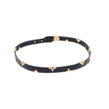 LOUIS VUITTON ルイヴィトン ブラスレ デイリーモノグラム 黒 ゴールド金具 M6448 ユニセックス レザー ブレスレット Aランク 中古 銀蔵