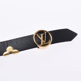 LOUIS VUITTON ルイヴィトン ブラスレ デイリーモノグラム 黒 ゴールド金具 M6448 ユニセックス レザー ブレスレット Aランク 中古 銀蔵