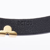 LOUIS VUITTON ルイヴィトン ブラスレ デイリーモノグラム 黒 ゴールド金具 M6448 ユニセックス レザー ブレスレット Aランク 中古 銀蔵