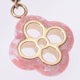 LOUIS VUITTON Louis Vuitton Portcre Color Line Back Charm Pink Gold Holder AB Rank Used Ginzo