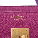 Hermes Hermes Barkin 30 Personal Order Rose Purple / Anemone Matte Gold Bracket C Engraved (around 2018) Ladies Togo Handbag New Sanko