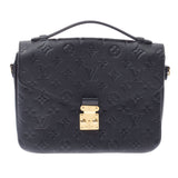 LOUIS VUITTON ルイヴィトン モノグラム アンプラント ポシェットメティス MM 2WAYバッグ 黒 M41487 レディース レザー ハンドバッグ ABランク 中古 銀蔵