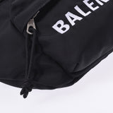 BALENCIAGA Balenciaga Logo Black 533009 Unisex Nylon Body Bag AB Rank used Ginzo