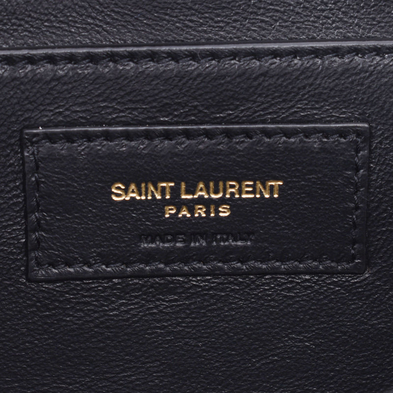 SAINT LAURENT Sun Laurent Chain Shoulder Bordeaux -based Gold Bracket Ladies Leather Type Pressing Shoulder Bag AB Rank Used Ginzo