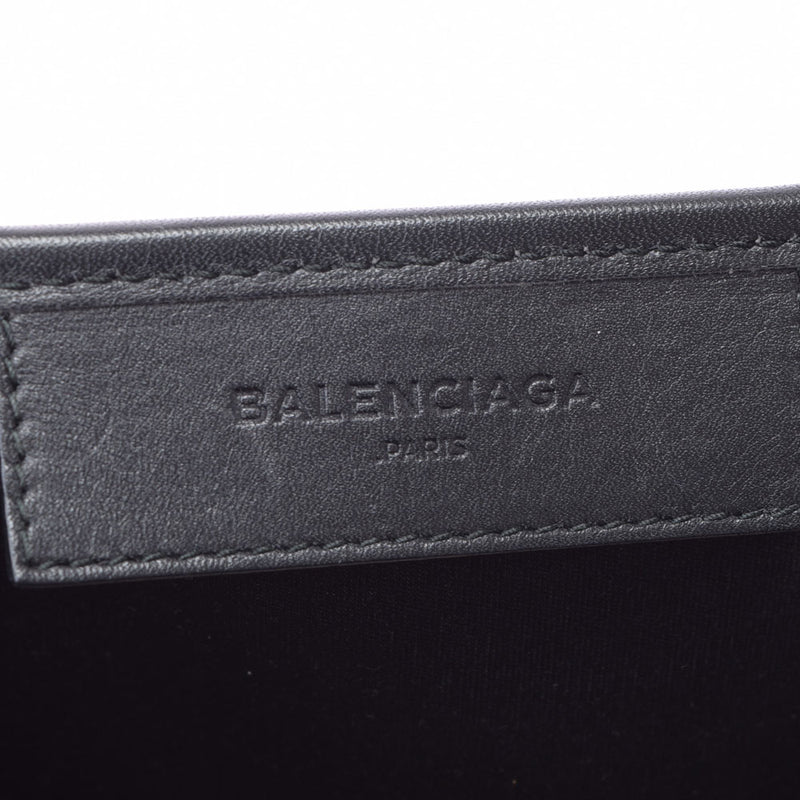 BALENCIAGA Balenciaga Nevika Bass M Ivory/Black 339936 Unisex Canvas/Leather Handbag AB Rank Used Ginzo