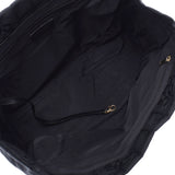 CHANEL Chanel Neutral Line Tote MM Black Unisex Nylon/Leather Handbag A Rank used Ginzo