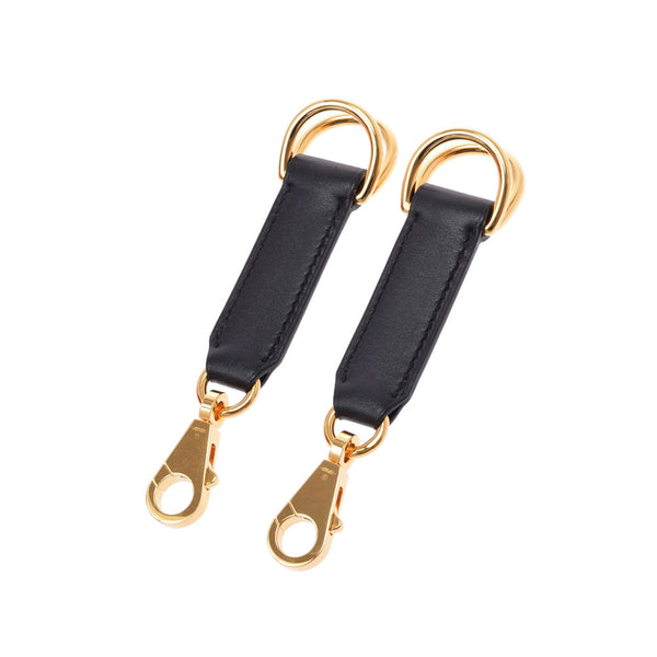 HERMES Hermes Attache Sow Bag Strap Black Gold Bracket Y engraved (around 2020) Unisex leather brand accessories unused Ginzo