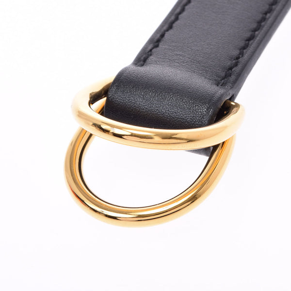 HERMES Hermes Attache Sow Bag Strap Black Gold Bracket Y engraved (around 2020) Unisex leather brand accessories unused Ginzo