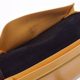 Celine Celine Large Multi -Function Black/Yellow Unisex Leather Long Wallet AB Rank Used Ginzo