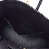 爱马仕爱马仕（Hermes Hermes）伯金（Hermes Hermes Birkin）25黑色金支架y雕刻（大约2020年）女士多哥手提包新二手Ginzo